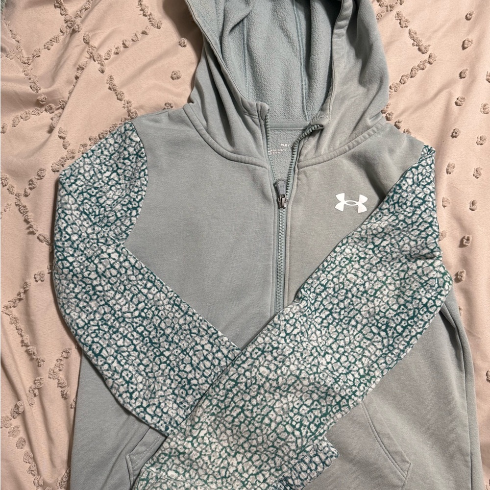 Under Armour Kids Hoodie - Gray and Green
